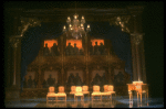 Set design from the touring production of the play "Amadeus." (Scranton)