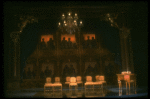 Set design from the touring production of the play "Amadeus." (Scranton)