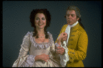 Philip Pleasants as Salieri w. Mary Jo Salerno in a scene from the touring production of the play "Amadeus."