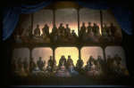 Set design from the touring production of the play "Amadeus."