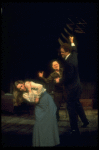 L-R) Liv Ullmann, Robert Donley and John Lithgow in a scene from the Broadway revival of the play "Anna Christie." (New York)
