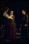 L-R) John Lithgow, Liv Ullmann and Robert Donley in a scene from the Broadway revival of the play "Anna Christie." (New York)