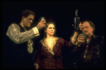 L-R) John Lithgow, Liv Ullmann and Robert Donley in a scene from the Broadway revival of the play "Anna Christie." (New York)