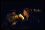 R-L) Liv Ullmann and Mary McCarty in a scene from the Broadway revival of the play "Anna Christie." (New York)