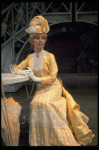 Actress Danielle Darrieux in a scene from the Broadway production of the musical "Ambassador." (New York)