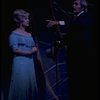 Actors Danielle Darrieux and Howard Keel in a scene from the Broadway production of the musical "Ambassador." (New York)