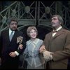 L-R) Actors David Sabin, Carmen Mathews and Howard Keel in a scene from the Broadway production of the musical "Ambassador." (New York)
