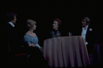 L-R) Michael Shannon, Danielle Darrieux, M'el Dowd and Howard Keel in a scene from the Broadway production of the musical "Ambassador." (New York)