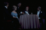 L-R) Michael Shannon, Danielle Darrieux, M'el Dowd and Howard Keel in a scene from the Broadway production of the musical "Ambassador." (New York)