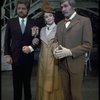 L-R) David Sabin, M'el Dowd and Howard Keel in a scene from the Broadway production of the musical "Ambassador." (New York)