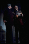 L-R) David Sabin and Howard Keel in a scene from the Broadway production of the musical "Ambassador." (New York)