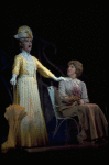 L-R) Carmen Mathews and Danielle Darrieux in a scene from the Broadway production of the musical "Ambassador." (New York)