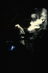 Silhouette of Betty Buckley as Grizabella in a scene from the Broadway musical "Cats." (New York)