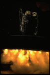 L-R) Ken Page and Betty Buckley on their way to the Heavyside Layer in a scene from the Broadway musical "Cats." (New York)