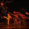 Cats pointing their legs while dancing in a scene from the Broadway musical "Cats." (New York)