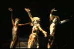 L-R) Rene Ceballos, Bonnie Simmons and Donna King in a scene from the Broadway musical "Cats." (New York)