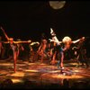L-R) Rene Ceballos and Donna King in a scene from the Broadway musical "Cats." (New York)