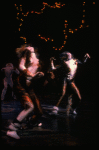 R-L) Donna King and Wendy Edmead in a scene from the Broadway musical "Cats." (New York)