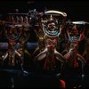 Siamese cats dancing in a scene from the Broadway musical "Cats." (New York)