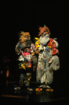L-R) Christine Langner and Rene Clemente in a scene from the Broadway musical "Cats." (New York)