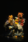 L-R) Christine Langner and Rene Clemente in a scene from the Broadway musical "Cats." (New York)