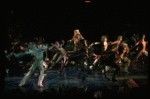 Ken Page w. cats in a scene from the Broadway musical "Cats." (New York)