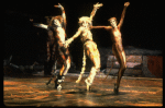 L-R) Rene Ceballos, Bonnie Simmons and Donna King in a scene from the Broadway musical "Cats." (New York)