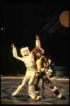 R-L) Cynthia Onrubia and Donna King in a scene from the Broadway musical "Cats." (New York)