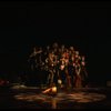 Cats singing near a large boot in a scene from the Broadway musical "Cats." (New York)