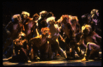 Cats dancing in a scene from the Broadway musical "Cats." (New York)