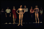 Kelly Bishop (C) in a scene from the Broadway musical "A Chorus Line." (New York)