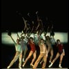 R-L) Sammy Williams, Pamela Blair, Donna McKechnie, Robert Lupone, Kelly Bishop and Priscilla Lopez in a scene from the Broadway musical "A Chorus Line." (New York)