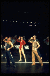 2R-C) Robert Lupone and Donna McKechnie dancing in a scene from the Broadway musical "A Chorus Line." (New York)