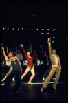 2R-C) Robert Lupone and Donna McKechnie dancing in a scene from the Broadway musical "A Chorus Line." (New York)