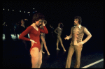 R-L) Robert Lupone and Donna McKechnie in a scene from the Broadway musical "A Chorus Line." (New York)