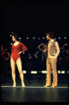 R-L) Robert Lupone and Donna McKechnie in a scene from the Broadway musical "A Chorus Line." (New York)