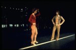 R-L) Robert Lupone and Donna McKechnie in a scene from the Broadway musical "A Chorus Line." (New York)