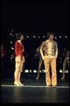 R-L) Robert Lupone and Donna McKechnie in a scene from the Broadway musical "A Chorus Line." (New York)