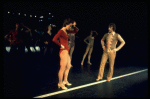 R-L) Robert Lupone and Donna McKechnie in a scene from the Broadway musical "A Chorus Line." (New York)