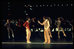 R-L) Robert Lupone and Donna McKechnie in a scene from the Broadway musical "A Chorus Line." (New York)