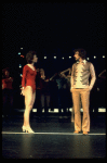 R-L) Robert Lupone and Donna McKechnie in a scene from the Broadway musical "A Chorus Line." (New York)