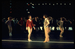 R-L) Robert Lupone and Donna McKechnie in a scene from the Broadway musical "A Chorus Line." (New York)