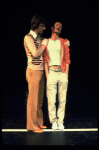 L-R) Robert Lupone and Sammy Williams in a scene from the Broadway musical "A Chorus Line." (New York)