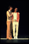 L-R) Robert Lupone and Sammy Williams in a scene from the Broadway musical "A Chorus Line." (New York)