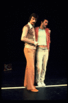 L-R) Robert Lupone and Sammy Williams in a scene from the Broadway musical "A Chorus Line." (New York)