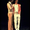 L-R) Robert Lupone and Sammy Williams in a scene from the Broadway musical "A Chorus Line." (New York)