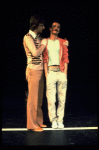 L-R) Robert Lupone and Sammy Williams in a scene from the Broadway musical "A Chorus Line." (New York)