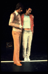 L-R) Robert Lupone and Sammy Williams in a scene from the Broadway musical "A Chorus Line." (New York)