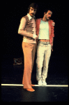 L-R) Robert Lupone and Sammy Williams in a scene from the Broadway musical "A Chorus Line." (New York)