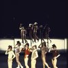 L-R) Sammy Williams, Pamela Blair, Donna McKechnie, Robert Lupone, Kelly Bishop and Priscilla Lopez in a scene from the Broadway musical "A Chorus Line." (New York)